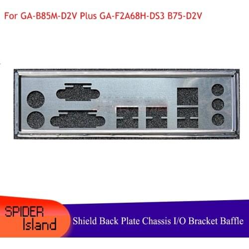 I/O Baffle shield back plate for Gigabyte GA-B85M-D2V Plus GA-F2A68H-DS3 B75-D2V Chassis Rear Panel