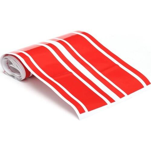 180*8CM Adhensive And Durable Car Stickers For Vehicle Hoods Classical Stripes Eye-pleasing Vinyl Strong Viscosity