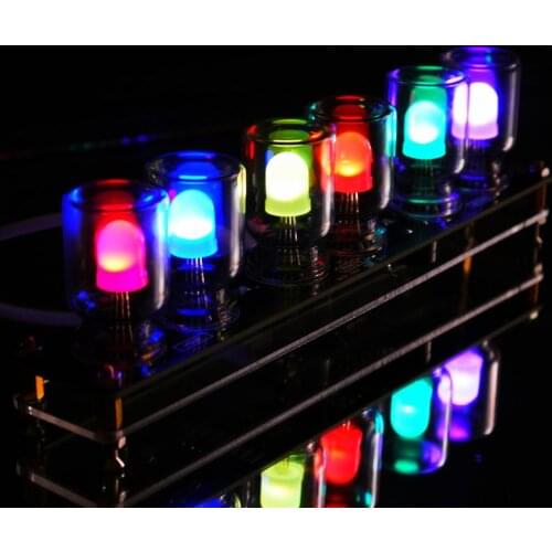 Creative RGB Colour Clock Kits 51 SCM DIY Electronic Kit Colorful Light Clocks