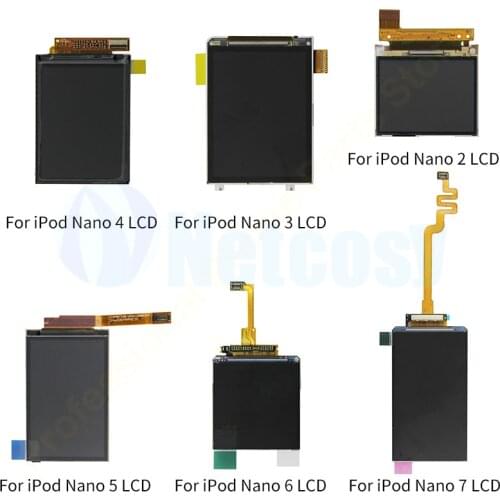 LCDs For iPod Nano 5th 6th 7th Generation LCD Display Screen Replacement Parts For iPod Nano 2 3 4 5 6 7 Gen LCD Screen
