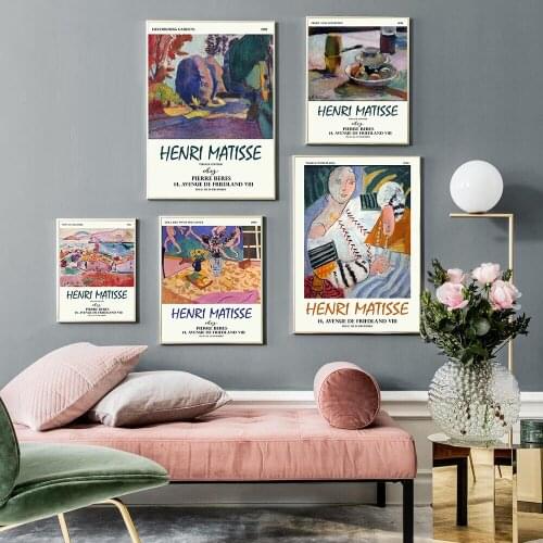 Wall Art Canvas Painting Picasso Matisse Abstract Girl Flower Nordic Posters And Prints Wall Pictures For Living Room Decor