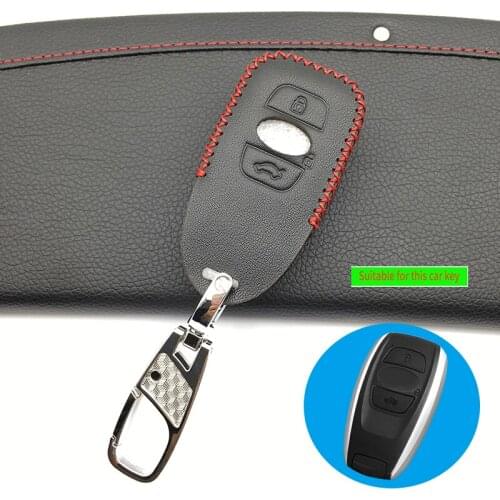 New design car leather key cover For Subaru BRZ XV Forester Legacy Outback car key case 3 buttons car keys shell accessories