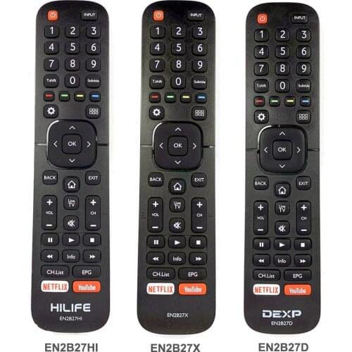 New Original Remote Control EN2B27HI EN2B27X EN2B27D For Hisense HILIFE DEXP LCD Smart TV With NETFLIX YouTube App Fernbedienung