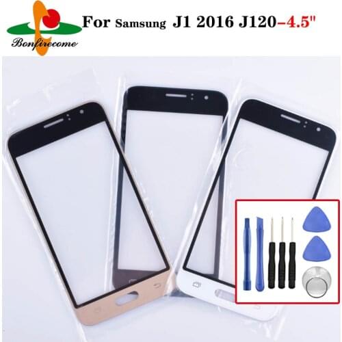 4.5" Front Panel For Samsung Galaxy J1 2016 J120 J120F J120M J120H Touch Screen Sensor LCD Display Digitizer Glass Cover Replace