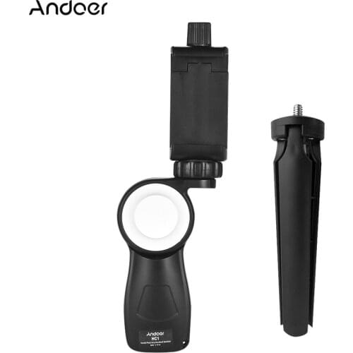 Andoer HC1 Smartphone Action Camera Hand Grip Stabilizer Phone Tripod Mount for iPhone X for Samsung Huawei for GoPro Hero