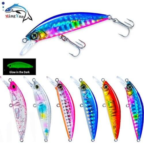 1Pcs 6g 5cm Minnow Fishing Lures Peche Bass Trolling Isca Artificial Hard Bait Crankbait Seabass Carp Wobbler for Fishing Tackle