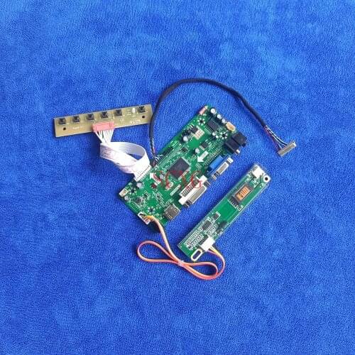 HDMI-compatible VGA DVI 1024*768 DIY Kit LCD monitor M.NT68676 controller board 1CCFL For LT141X2/LTN141X7/LTN141X8 LVDS 20 Pin