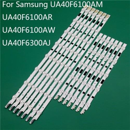 LED TV Illumination For Samsung UA40F6100AM UA40F6100AR UA40F6100AW UA40F6300AJ LED Bar Backlight Strip Line Ruler D2GE-400SCAB