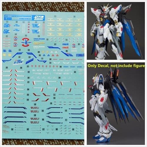 D.L high quality Decal water paste For Bandai MG MB 1/100 ZGMF-X20A Strike Freedom Gundam 4 color Bronzing DL009