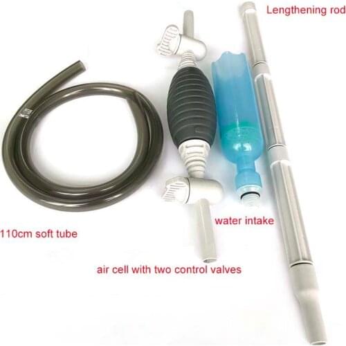 1pc Aquarium Cleaning Tool Siphon Gravel Suction Pipe Semi-automatic Filter Fish Tank Vacuum Water Change Pump Random sent