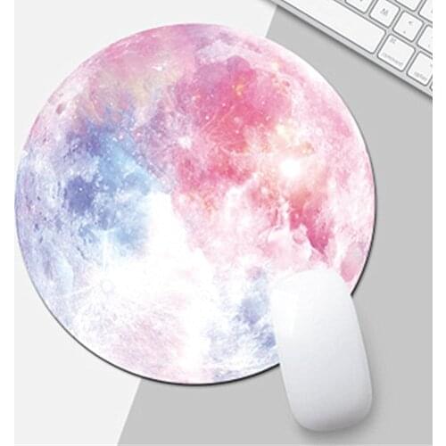 1pcs Cartoon Animal Pattern Mouse Pad Round Mousepad Office Mice Pad Rubber Home Computer Anti-slip Table Mat Study Room PC