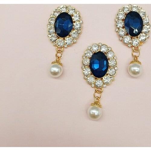 10pcs Flower Buttons Embellishments for Craft Shank Clear Rhinestone Buttons Sewing Craft Beads for Clothes