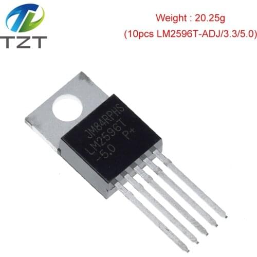 10PCS IC LM2596T-ADJ LM2596T-3.3 LM2596T-5.0 TO-220 Voltage Regulator 3A Adjustable NEW