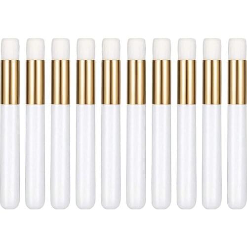 10pcs Wooden Handle Lash Cleansing Brush Nose Blackhead Eyelash Cleaning Makeup Cleaner Brush