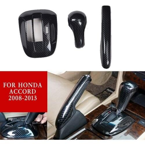 2008-2013 Cover Trim ABS Carbon Fiber Gear Shift Handbrake Panel Style