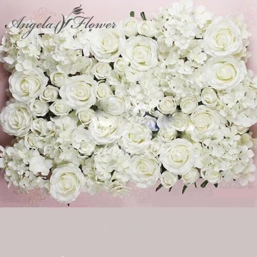 DIY artificial rose flower heads silk decorative flower hotel background wall decor 25pcs DIY Road led wedding flower Bouquet
