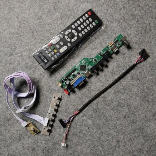 40-Pin LVDS screen 1366*768 Fit LTN156AT02-A02/A04/D01/D04/D09 monitor Kit VGA USB AV 60Hz WLED universal controller board