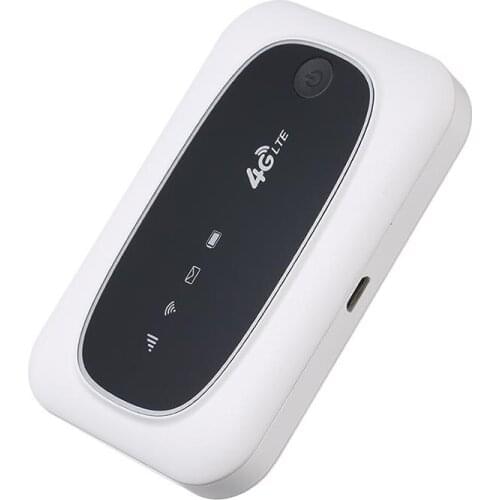 4G LTE CAT4 150M Unlocked Mobile MiFi Portable Hotspot Wireless Wifi Router SIM Card(White)