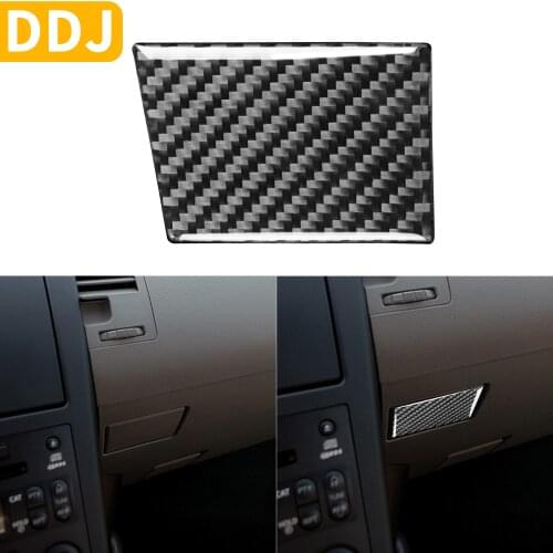 For Nissan 350Z Z33 2003-2009 Car Carbon Fiber Accessories Co-pilot Cup Holder Storage Door panel Sticker Modified Interior