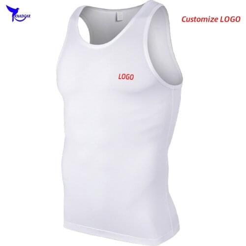 2020 NEW Mens Compression Sleeveless Basketball Shirts Sports Gym Running Vest Quick Dry Elastic Undershirt Tank Top Customize