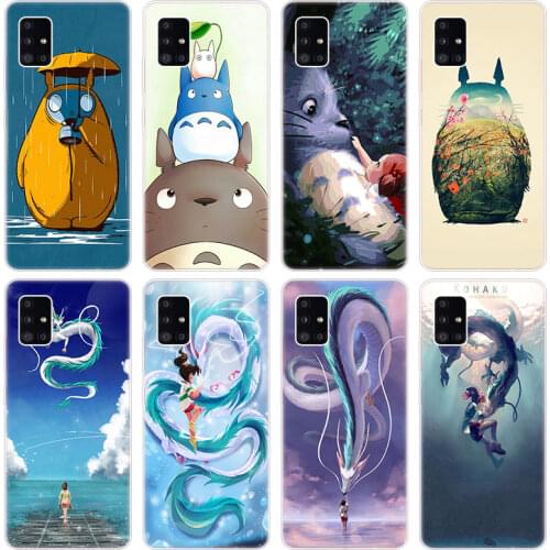 Totoro Spirited Away Ghibli Kaonashi Case for Samsung Galaxy A40 A41 A42 A50 S A51 A52 A70 E A71 A72 A80 A82 A90 Quantum 2 Cover