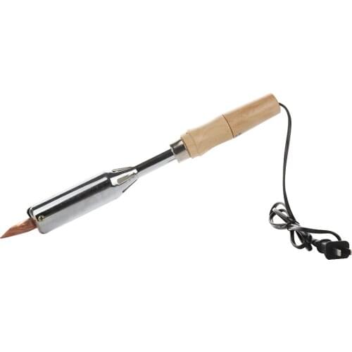 Electric 220V 300W Soldering Iron High Power Chisel Tip Soldering Iron Chisel Tip Wood Handle Welding Tools