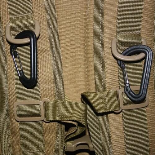 1pc D Shape Carabiner 5.6cm Climbing Carabiner Keys Outdoor Camping Hiking Equipment For Mountaineering Carabiners & Quickdraws