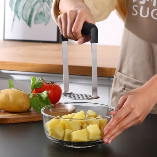 Creative Potato Masher Stainless Steel Fruit Vegetable Tool Potato Maker Kitchen Accessories Gadgets Cooking Tools