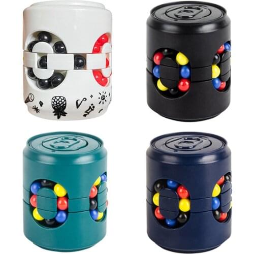 Rotating Bean Intelligence Fingertip Cube fidget toys Spin Fingertip Gyro Cubes 12 years old Parent-child Interaction Toys