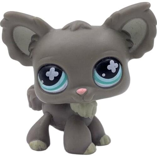 LPS CAT Rare pet shop toys pink ears CHIHUAHUA dog #1892 old original puppy pet figure girls animal toy