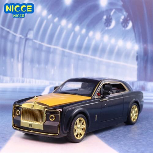 1:24 Rolls-Royce Sweptail Alloy Car Model Diecasts & Toy Vehicle Metal Toy Car Model Collection Simulation Sound Light Kids Gift
