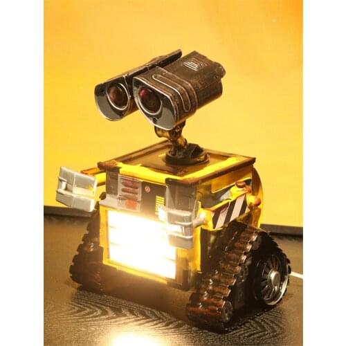 Modern Technology Robot Table Lamp Bedroom Bedside Lamp Boy Room Decor Study Desk Lamp Childrens Room Table Light New Year Gift