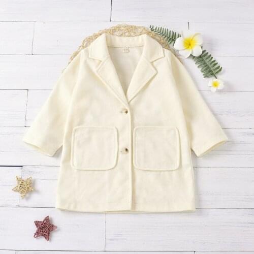 Autumn Boys Girls Woolen Warm Jacket Children Outerwear Girls Loose Coats Baby Overcoat Party Kids Clothing