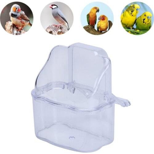 Bird Feeding Cup Plastic Removable Hanging Bird Coop Cup Parrot Food Water Bowl Hanging Bowl Water Food Dish Pigeon Supplies