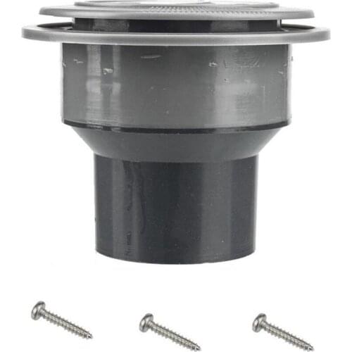 Dashboard Air Conditioning Deflector Side Roof Air Black Vent Outlet Mount Round Louvered Dash Vent Exhaust Grille