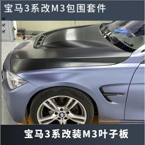 Applicable to 3 Bmw Series F30f35 Modified M3 Front and Rear Bar Leaf Plate Side Skirt Tail Throat Middle Net Cover Kit