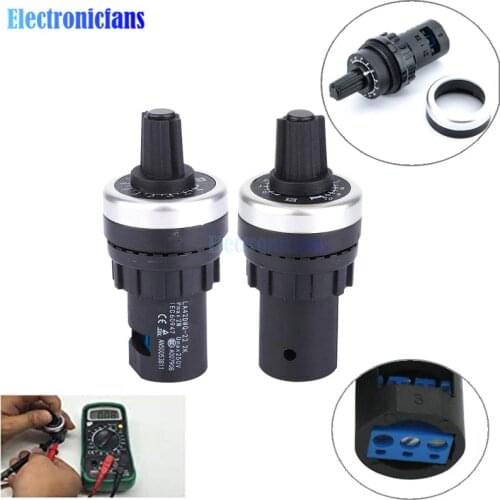 LA42DWQ-22 22mm 1K 2K 5K 10K 20K 50K ohm Governor Rotary Potentiometer Inverter Converter Resistance Variable Frequency Converte