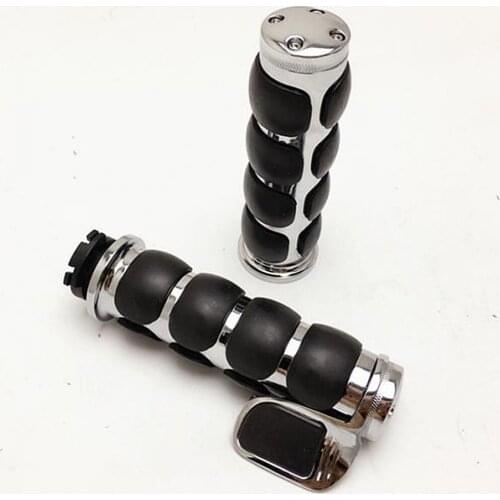 Replacement Universal 114F Motorcycle Bike Aluminum Hand Grips for 1'' Handlebar End