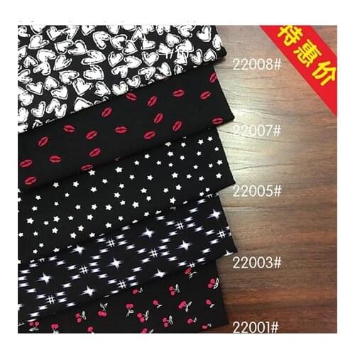 Rayon fabric dark floral printed fabric dress fabricLFCK080013