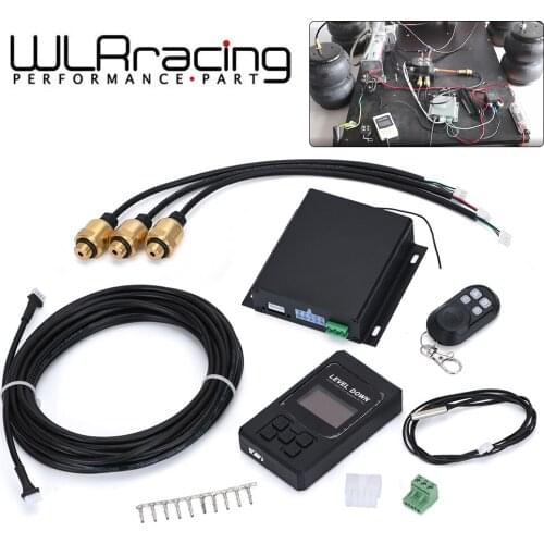 Universal Car Air Ride Suspension Electronic Control System With Pressure Sensor Support Bluetooth Remote Wire Control