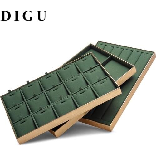 Jewelry Display Props Microfiber Jewelry Display Plate Ring Necklace Storage Display Plate Jewelry Store Look at Pallet
