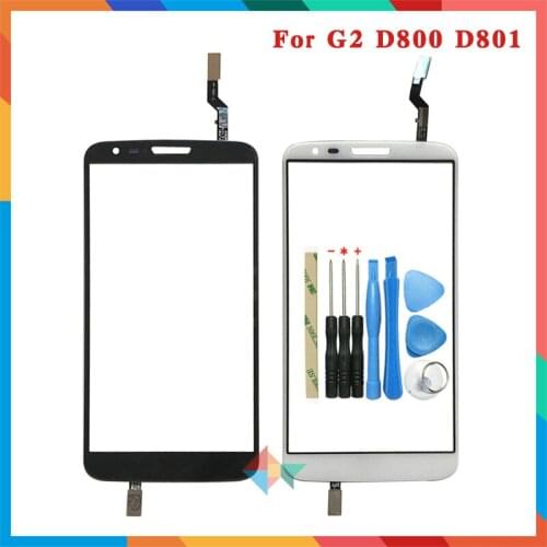 High Quality 4.5" For LG Optimus G2 D800 D801 D802 D803 D805 Touch Screen Digitizer Front Glass Lens Sensor Panel
