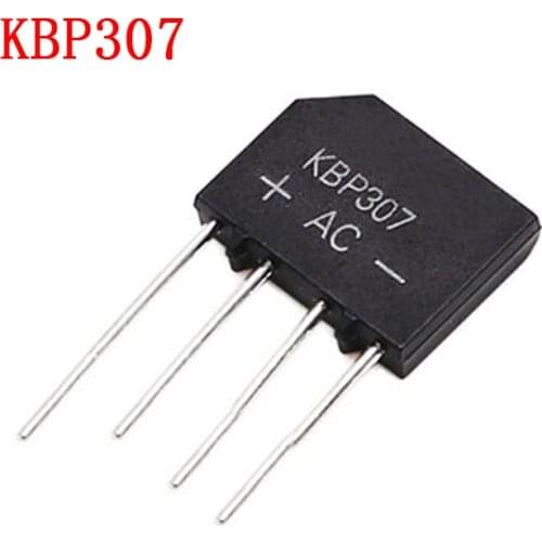 10PCS 3A 1000V KBP307 diode bridge rectifier KBP 307 power diode electronica componentes