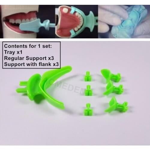 2Sets Dental BPS Centric Tray Impression Trays Occlusal Position Record Articulator Facebow Implantology