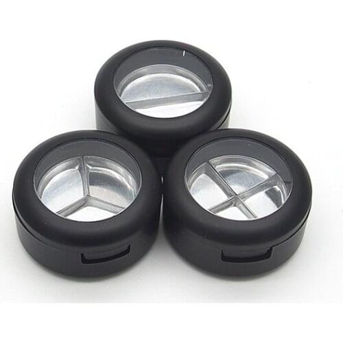 20pcs/lot Plastic Empty Eyeshadow Case, Round Powder Cosmetic Compact Container, Empty Nail Beauty Packing Box, Blusher Case