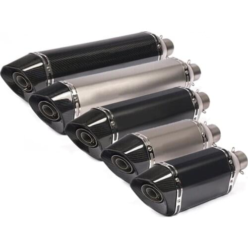 380 470 570 mm Motorcycle Exhaust Muffler Pipe Universal Escape Removable DB Killer Street Bike Scooter TMAX Xciting 400 XMAX
