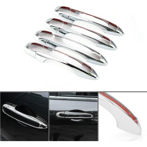 4pcs Chrome Exterior Door Handle Cover Trim For 2017 2018 for Jeep Compass Parts New