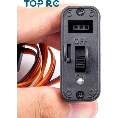 RC Switch Connectors 1Pcs Heavy Duty RC Switch With LED Display JR RC On Off Connectors Accessory For Receiver RC Accessories