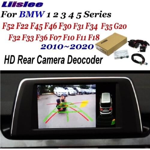 Car Rear Camera For BMW 1 2 3 4 5 Series F20 F22 F30 F45 F07 F10 2010-2020 Reverse Parking CAM Original Screen Upgrade Decoder