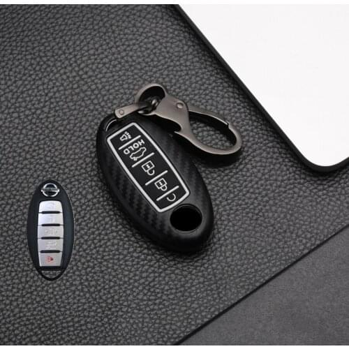 Car Key Case Chain For Nissan Altima Maxima Qashqai X-Trail Murano For Infiniti EX FX G25 G37 FX35 EX25 EX35 Q60 QX50 QX70